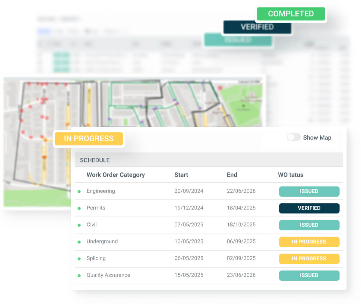 A visual representation of a map pinpointing the location of a building amidst nearby landmarks